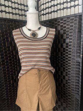 Old Navy Tan High-Rise Cotton Shorts